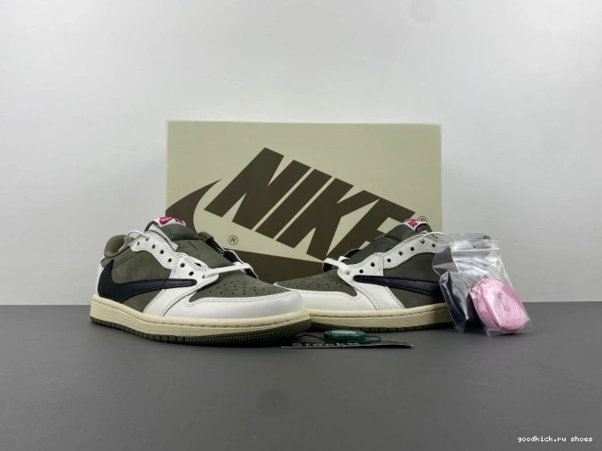 Cheap LOW AIR X DM7866-200 MEDIUM OG TRAVIS OLIVE SCOTT JORDAN 1 0704